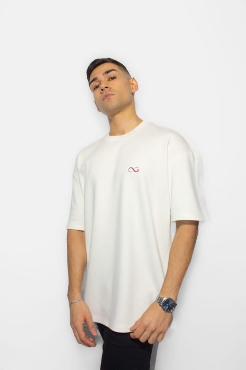 frontal camiseta ivory masculina con carguai brand