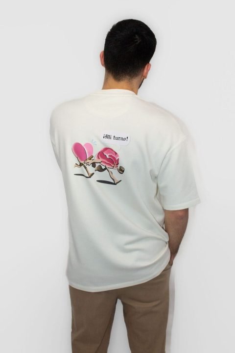 camiseta ivory mi turno masculina