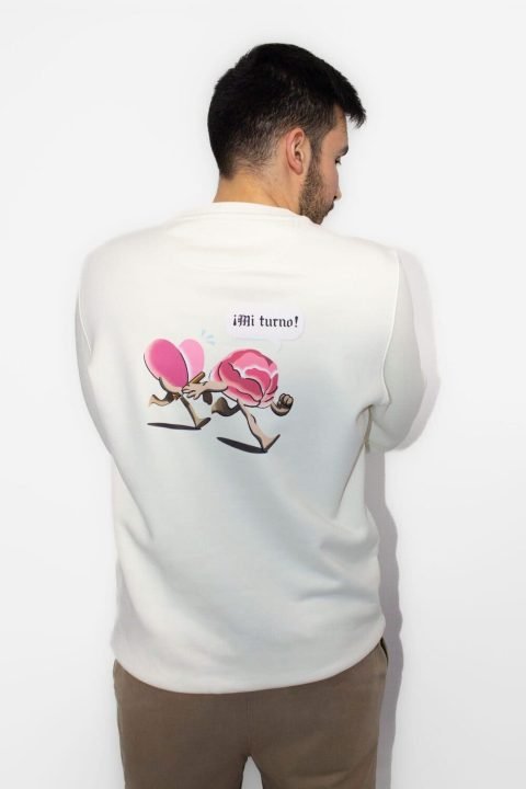 sudadera ivory mi turno masculina