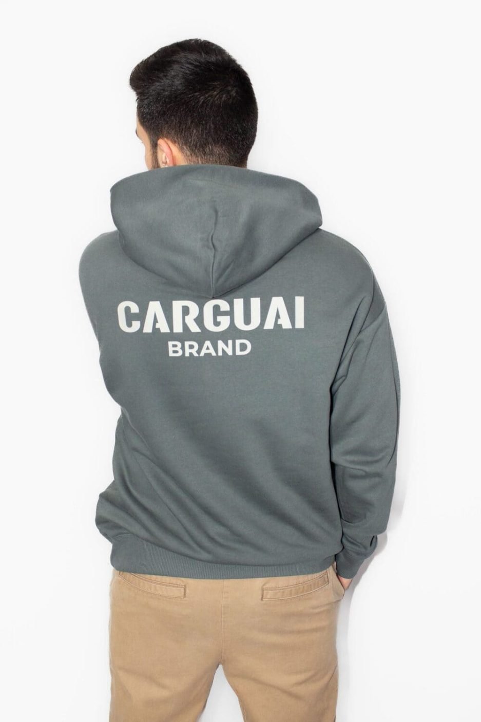 sudadera grey carguai brand masculina