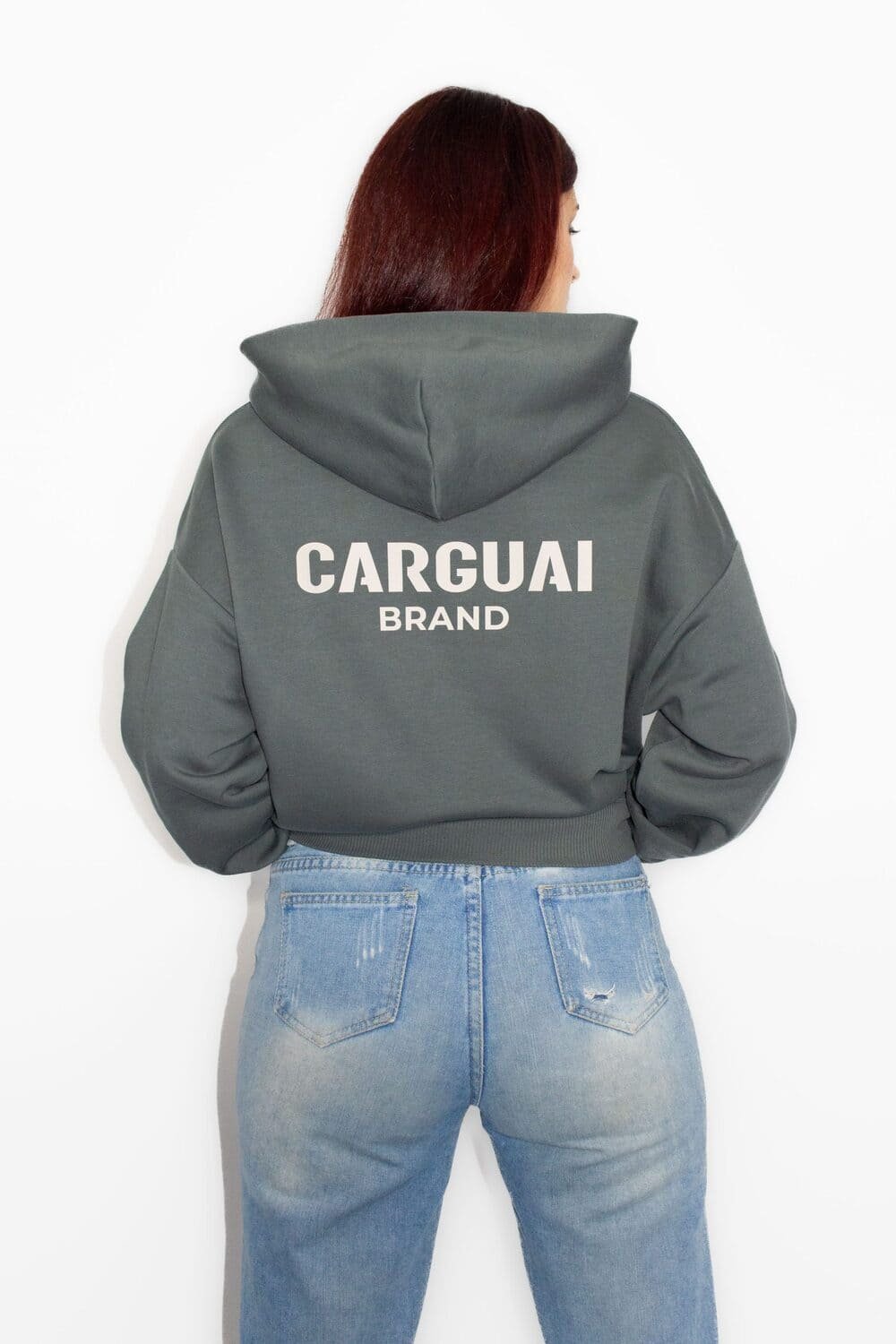 sudadera grey carguai brand femenina