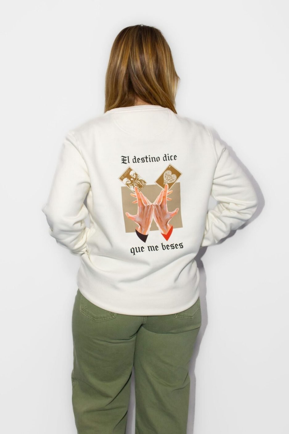 sudadera ivory el destino dice que me beses femenina