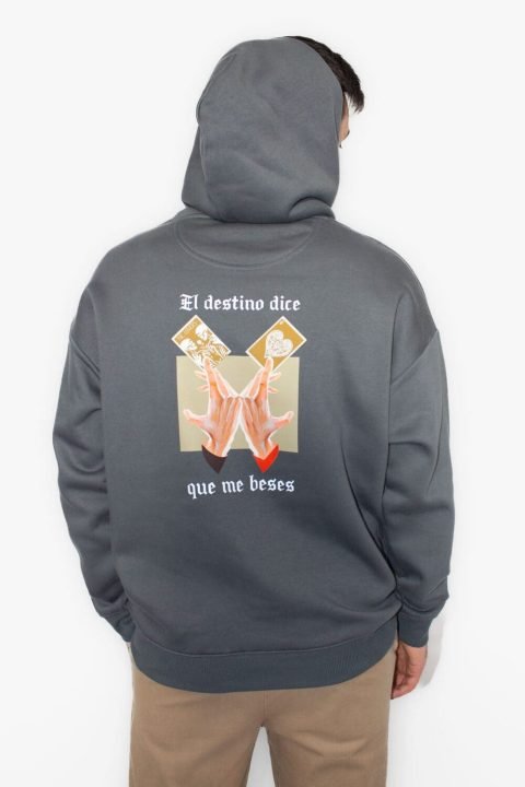 sudadera grey el destino dice que me beses masculina