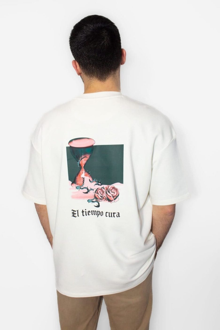 camiseta ivory el tiempo cura masculina