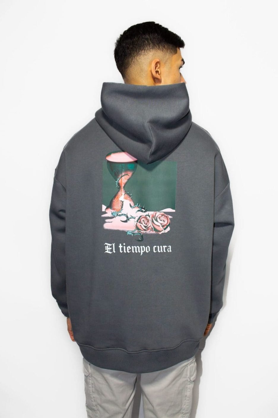 sudadera grey el tiempo cura masculina