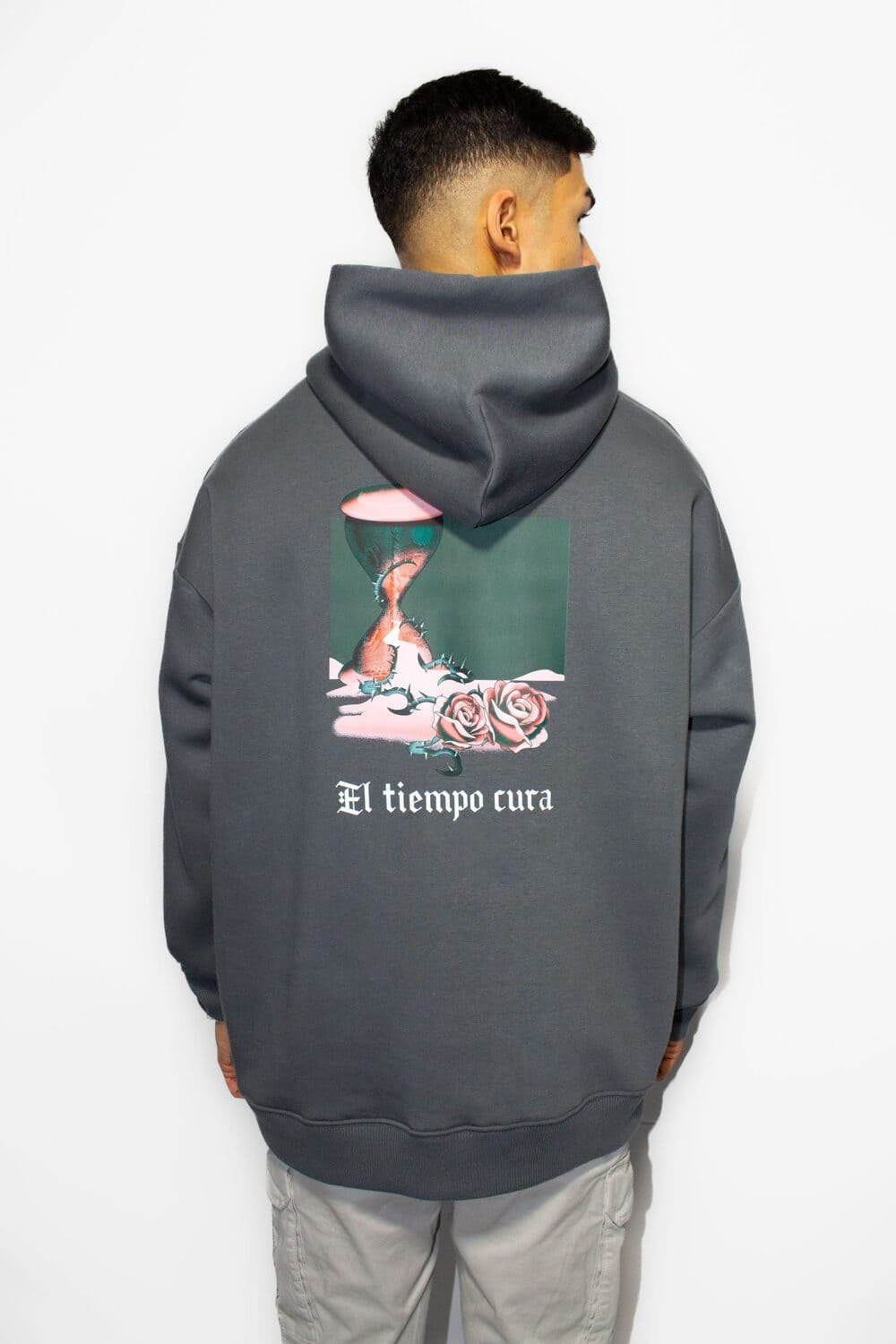sudadera grey el tiempo cura masculina