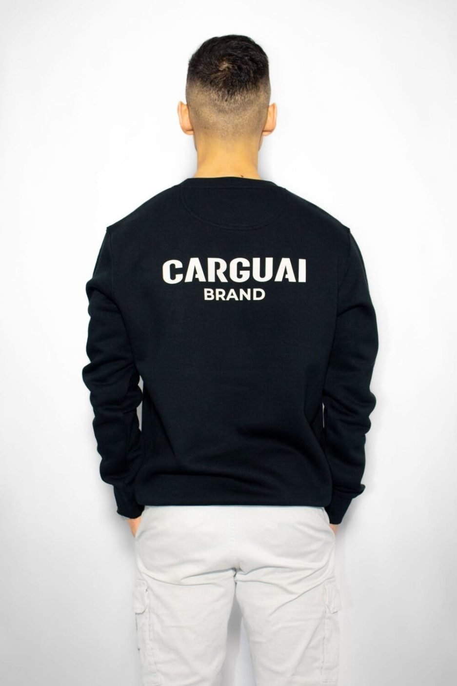 sudadera carguai brand black masculina