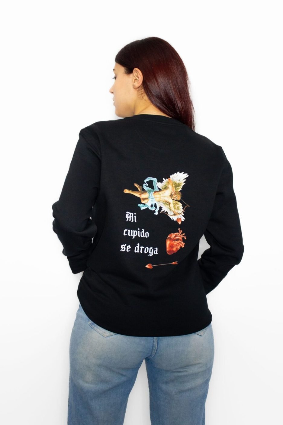 sudadera black mi cupido se droga