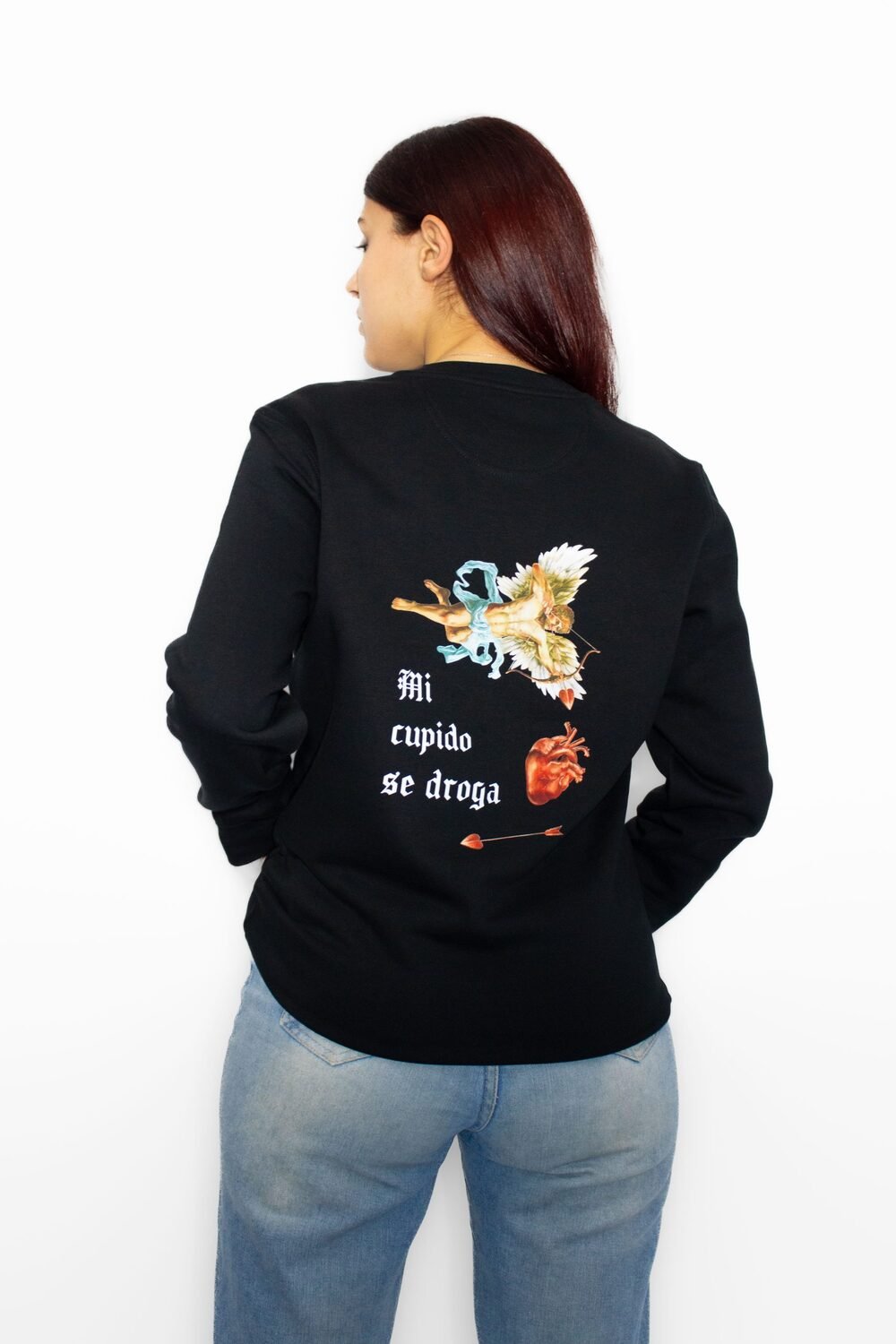 sudadera black mi cupido se droga