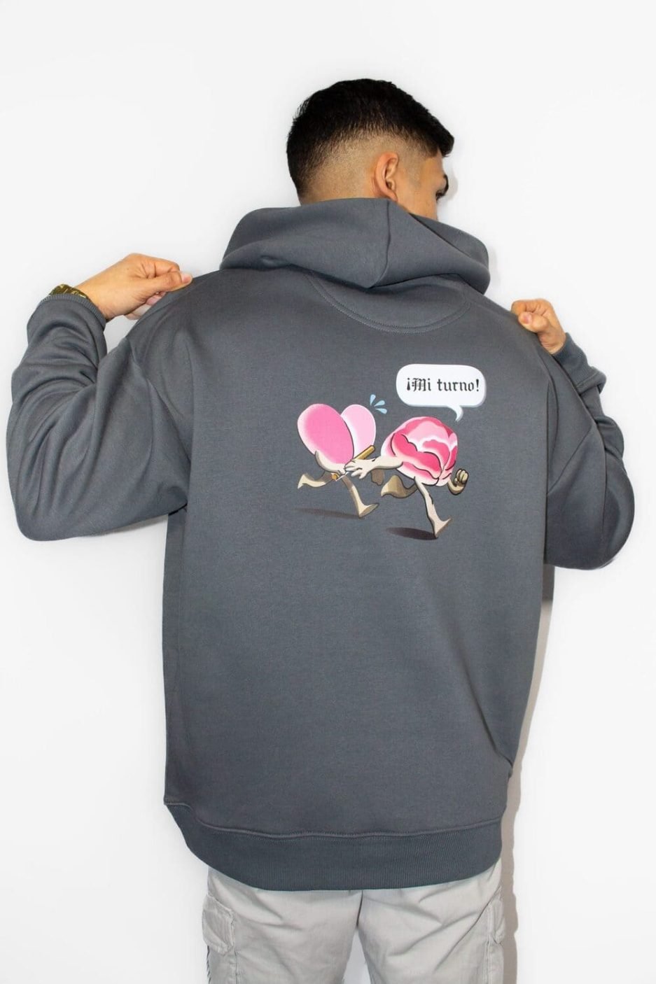 sudadera grey mi turno masculina