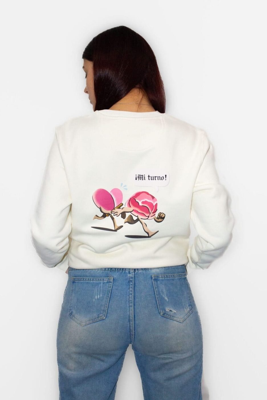 sudadera ivory mi turno femenina