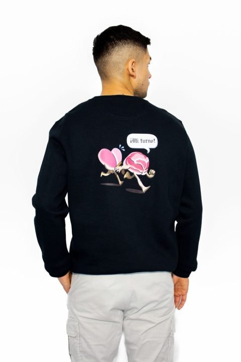 sudadera black mi turno masculina