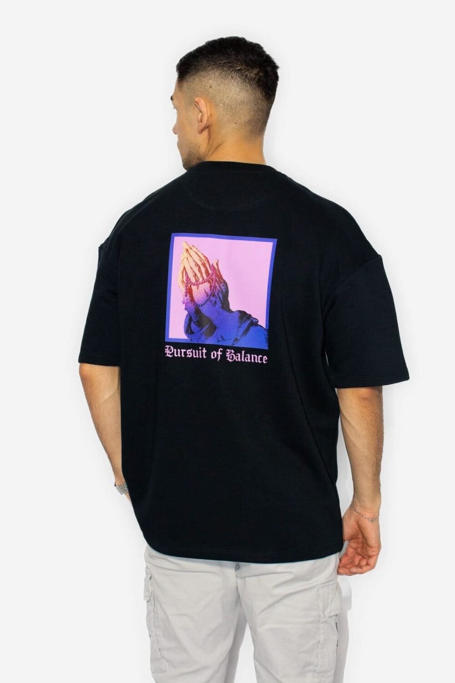 camiseta black persuit of balance masculina