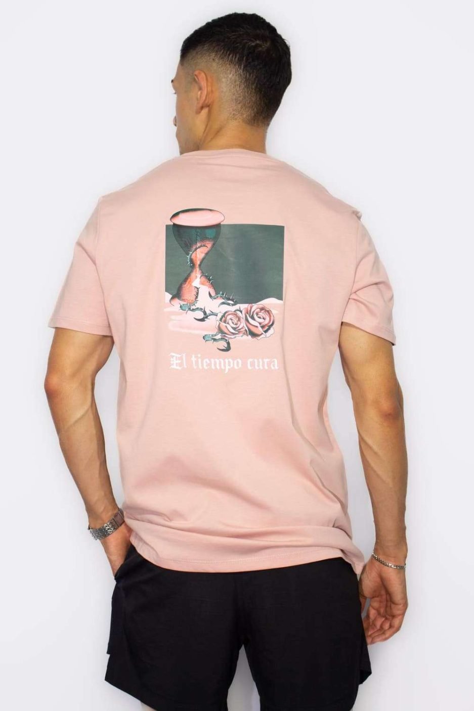 camiseta el tiempo cura petal rose masculina