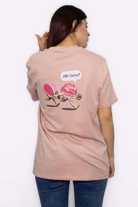 camiseta mi turno petal rose femenina