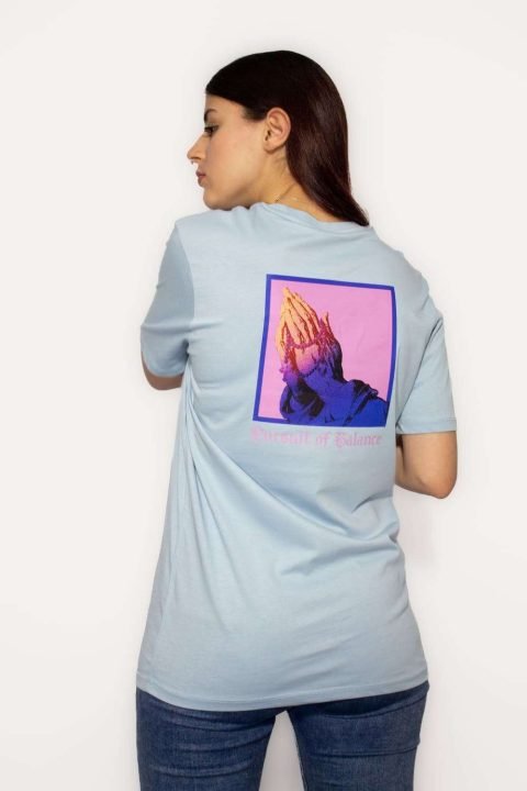camiseta aquamarine persuit of balance femenina