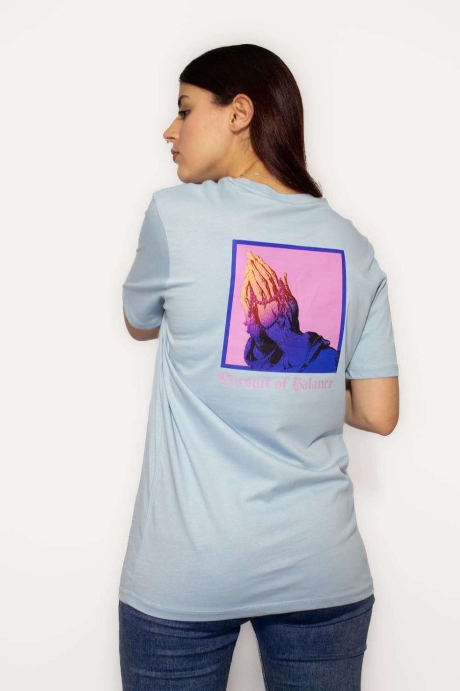 camiseta aquamarine persuit of balance femenina